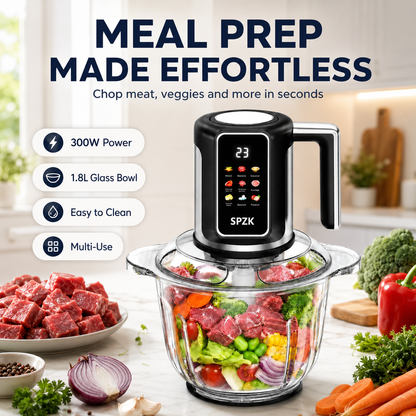 🔪Electric Meat Grinder & Food Chopper-Get Dinner on the Table Faster
