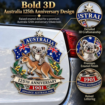 💯🦘Australia 125th Anniversary Commemorative Metal Car Emblem