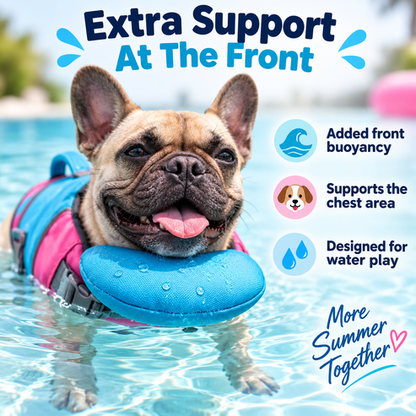 Dog Life Vest – Adjustable Flotation Support for Swimming &amp; Boating