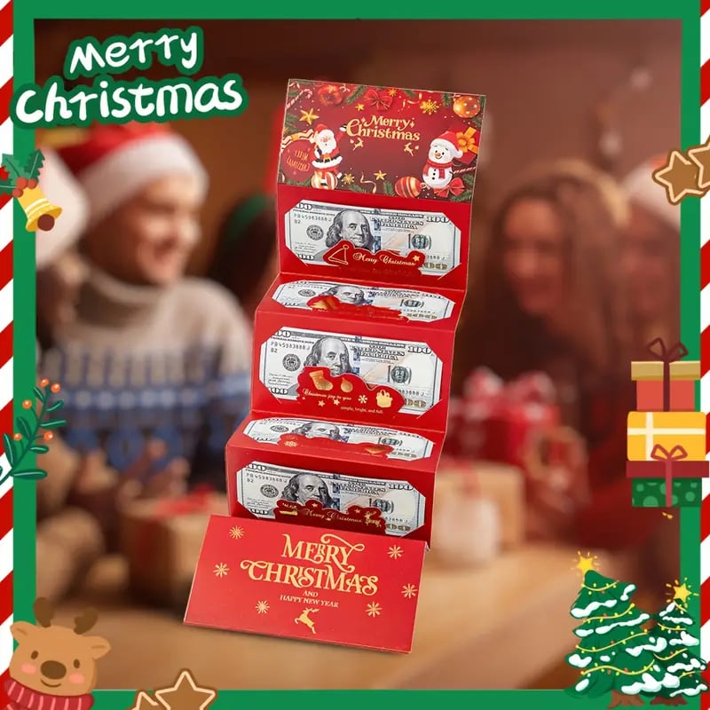 💵✨ Christmas Cash Surprise Envelope – Festive Money Gift Holder