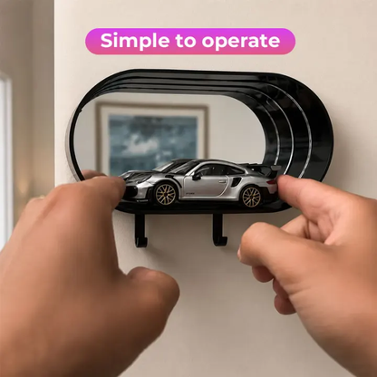 Infinity Mirror Garage Key Holder – LED Wall Decor for Car Lovers