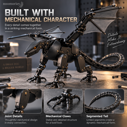 🐉 Mechanical Dragon Egg – Two-Form Fantasy Dragon Figure
