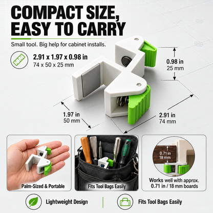 🛠️ Cabinet Installer’s Third Hand – Dual-Side Filler Clamp for Aligning, Scribing & Marking