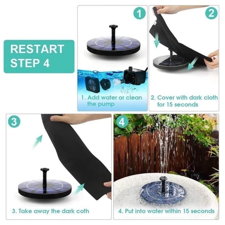 🔥Last Day 49% OFF - ⛲🐦Floating Solar Bird Bath Fountain with Multiple Spray Nozzles