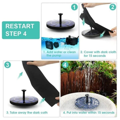 🔥Last Day 49% OFF - ⛲🐦Floating Solar Bird Bath Fountain with Multiple Spray Nozzles