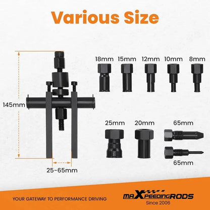 💯⚒️ 10Pcs Heavy Duty Blind Hole Bearing Puller Tool Set