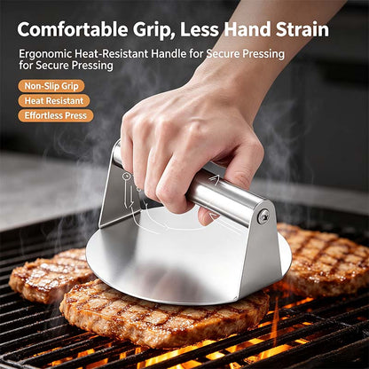 🥩Stainless Steel Burger Press Smash Burger Press- Pro Non-Stick Burger Smasher🍔