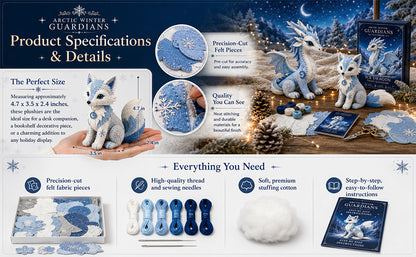 ❄️ Arctic Winter Guardians DIY Patchwork Kit
