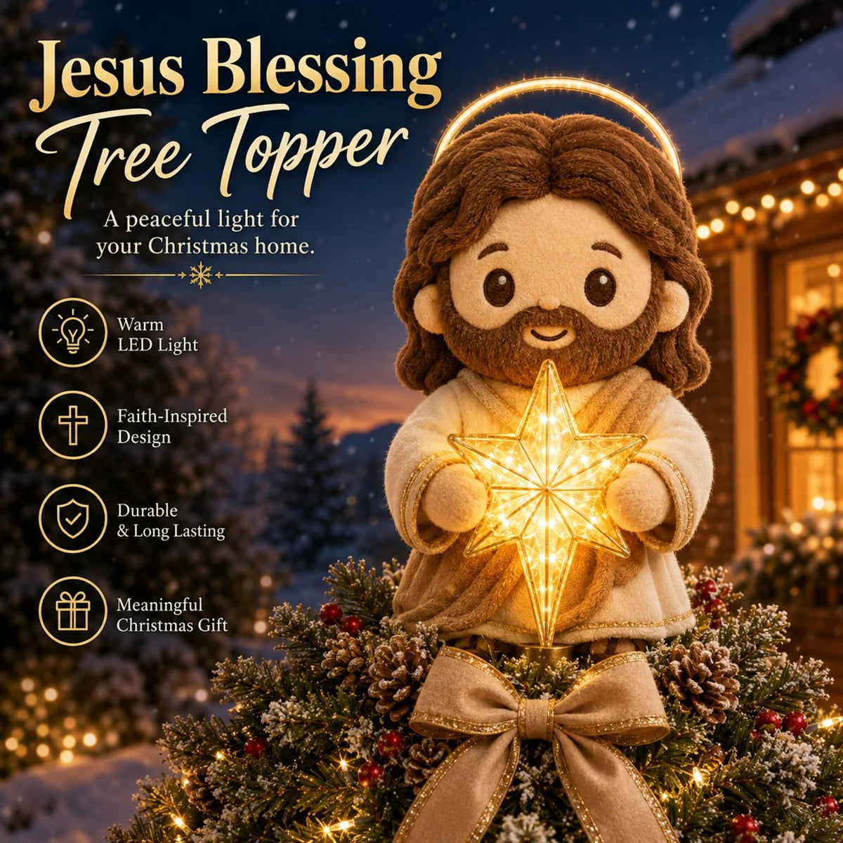 ✝️Faith-Inspired Jesus & Mary Christmas Tree Topper