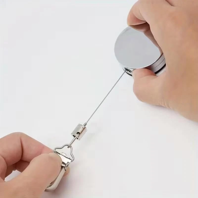 No-Drill Retractable Towel Holder Clips — Self-Adhesive, Space-Saving