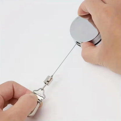 No-Drill Retractable Towel Holder Clips — Self-Adhesive, Space-Saving