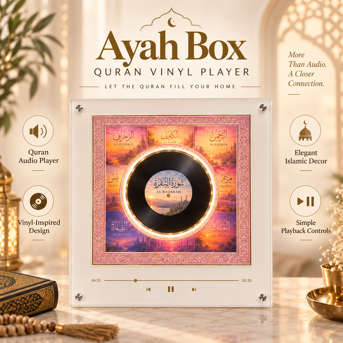 Ayah Box - Quran Vinyl Player