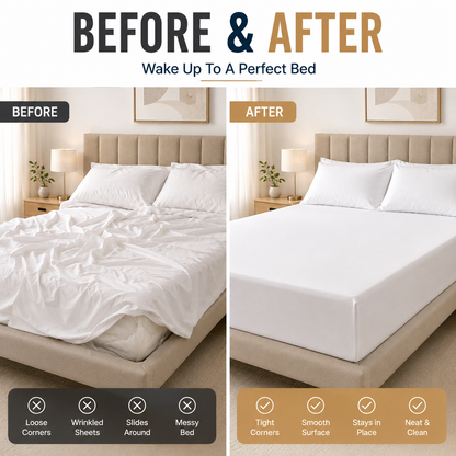 🛏️ 4PCS Invisible Bed Sheet Holders – Keep Sheets Tight & Wrinkle-Free