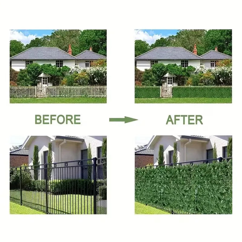 🌿 Artificial Ivy Privacy Screen – Flexible Fence & Balcony Greenery