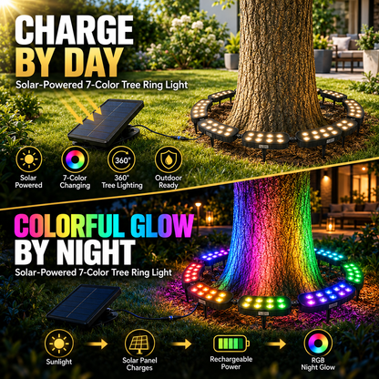 💜💙💚 One Tree. Endless Colors. – Solar RGB Landscape Ring Light
