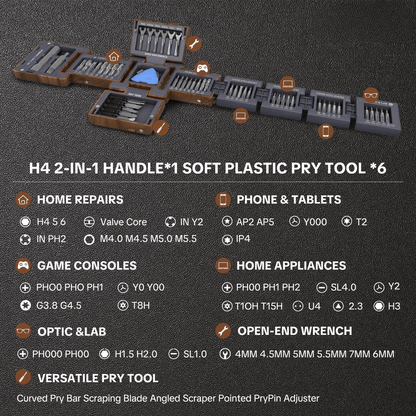 🔥Popular Set🔥: 55-in-1 Magnetic Screwdriver Set