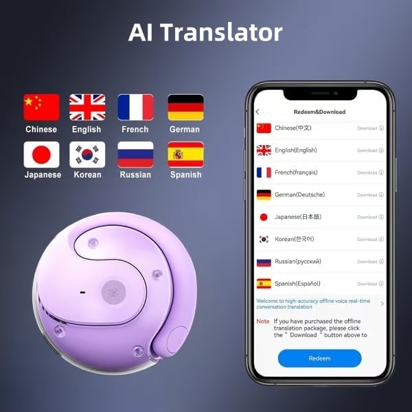 🏆#1 Best Seller ⏰50% OFF 💎AI Translation Wireless OWS Bluetooth5.4 Earphones (Fit iOS & Android)