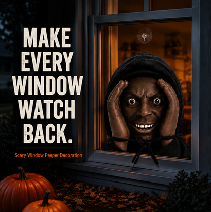 🤣👻Scary Peeper Freak Halloween Decoration – The Ultimate Window Prank! 🎃🧟‍♀️