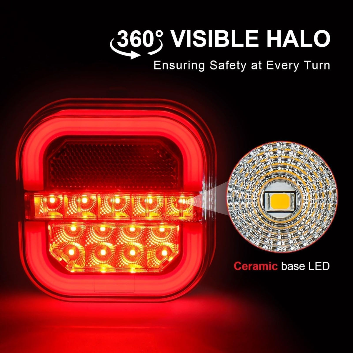 🚛 Wireless LED Trailer Lights – Easy Towing Light Setup