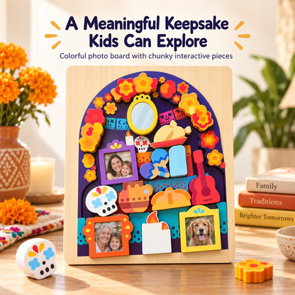 Personalized Family Memory Ofrenda Board – Interactive Photo Keepsake Puzzle