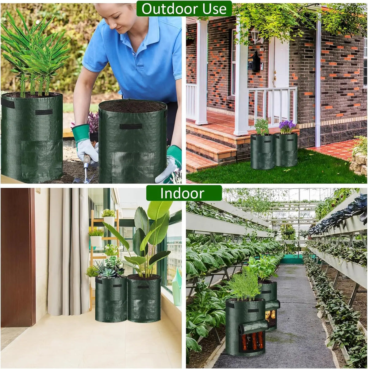 10 Gal Potato Growing Bags (Set of 3)