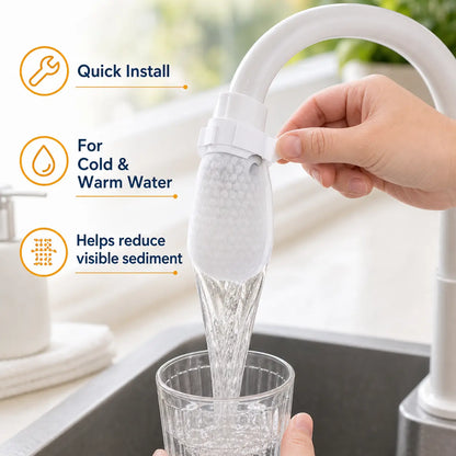 💧Cotton Faucet Filter Bags – Sink Sediment & Splash Filter