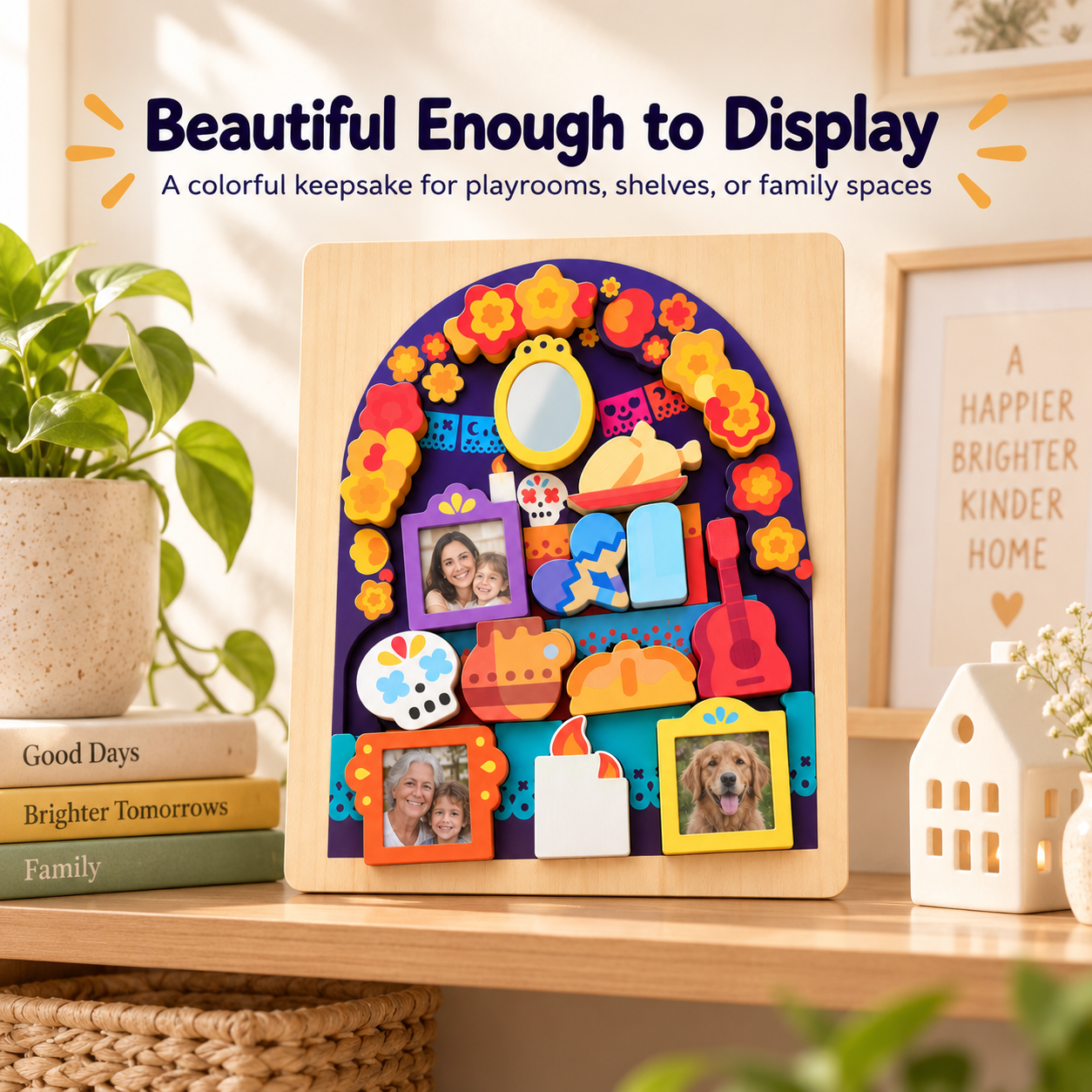 Personalized Family Memory Ofrenda Board – Interactive Photo Keepsake Puzzle