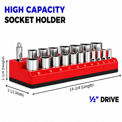 🔧Magnetic Socket Organizer-Find Every Socket Instantly