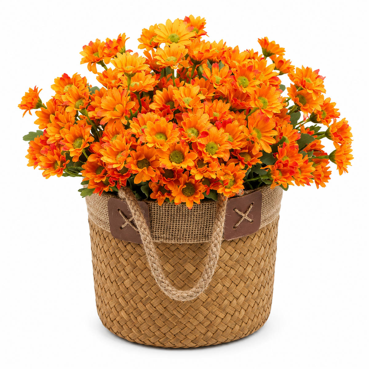🌼Lifelike Artificial Fall Mums – No-Water Porch & Patio Autumn Flowers