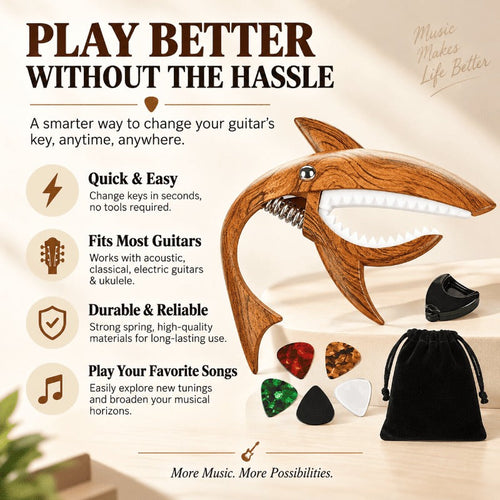 Shark Guitar Capo – A Fun Little Bite for Your Music 🦈🎸