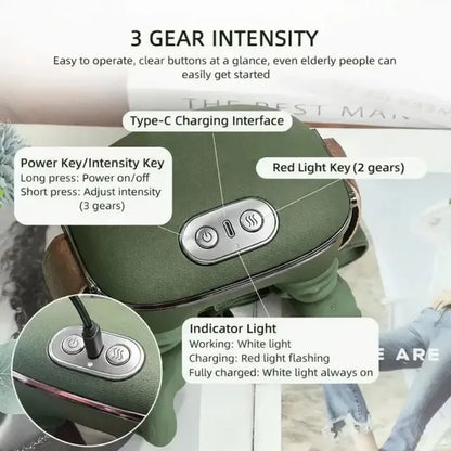 4D Premium Hand-Shape Neck & Shoulder Massager with Soothing Heat