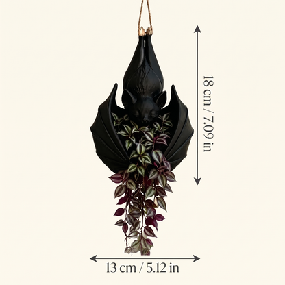 🦇 HOT SALE | Gothic Bat Hanging Planter – Unique Indoor & Outdoor Plant Decor