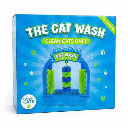🐱 Interactive Cat Self-Grooming Arch – Multi-Angle Massage Brush & Play Station