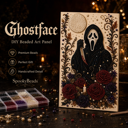 💀Horror Beaded Canvas Art Kit – DIY Gothic Craft