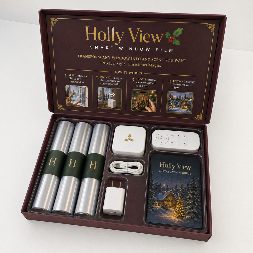 🎅Smart Christmas Window Film — Customizable Holiday Display