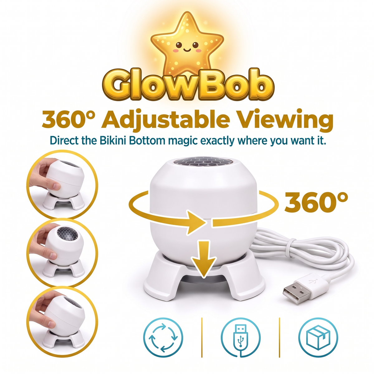 ✨GlowBob Water World Light—A small light that creates a big underwater adventure