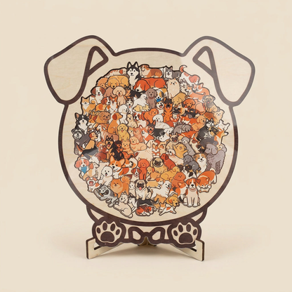 Wooden Puzzle for Cat Lovers