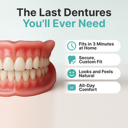 Realistic Upper & Lower Dentures - Natural-Looking Teeth Replacement
