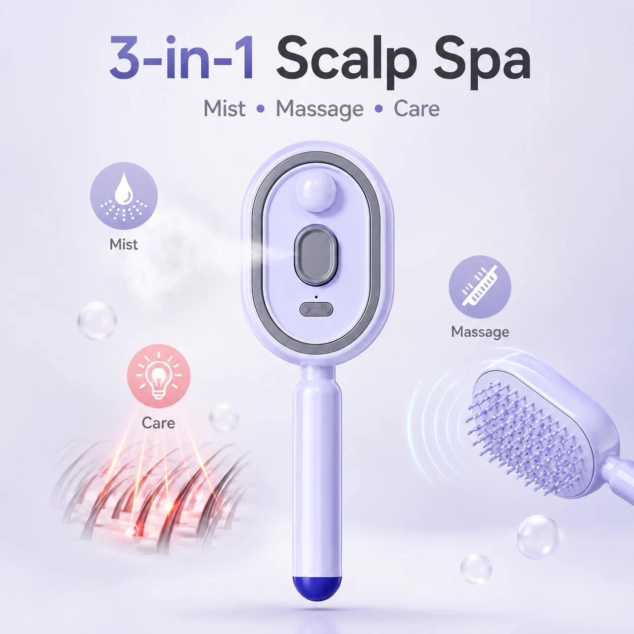 💆♀️Mist Straightening Comb – Easy Salon-Like Hair