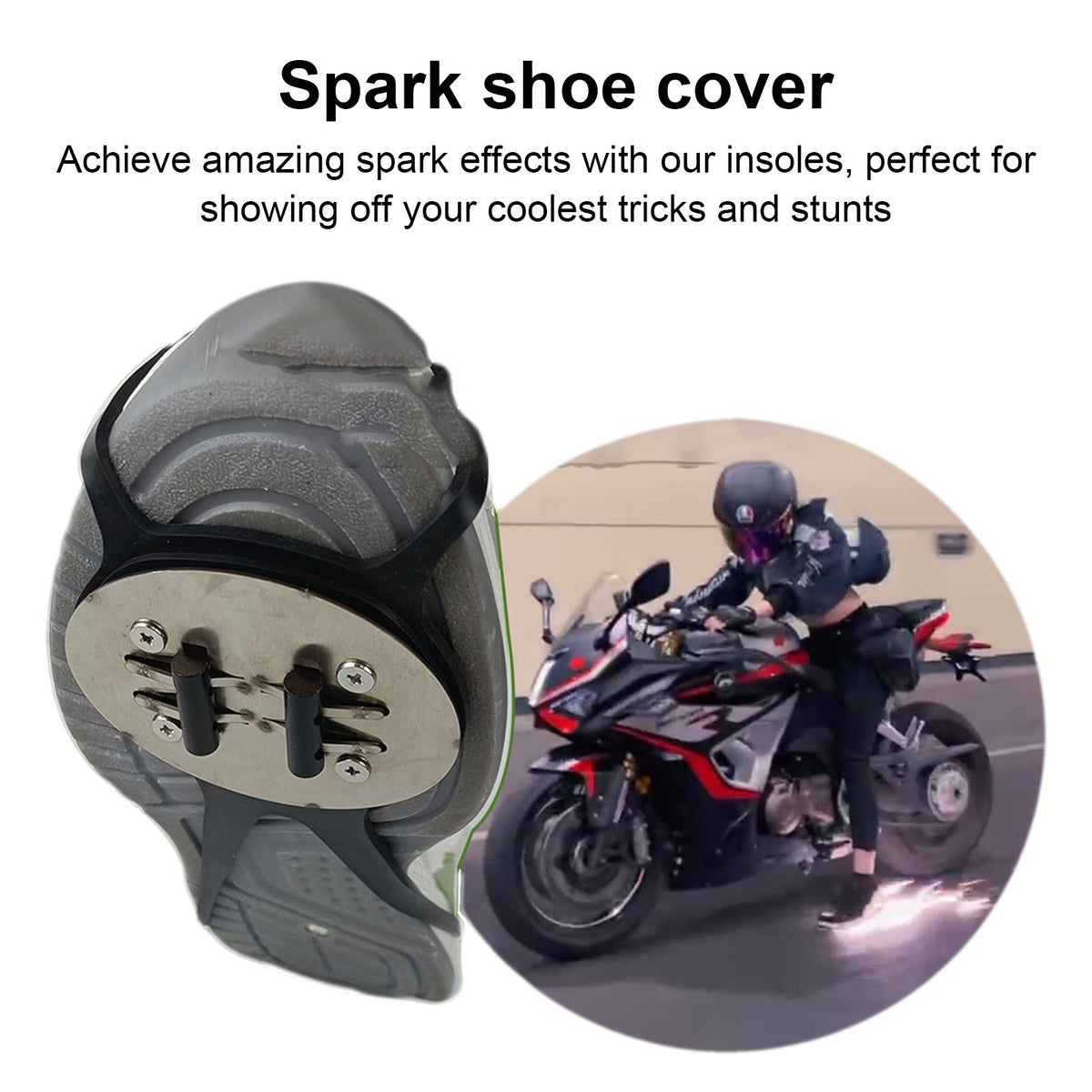 Spark Shoe Sole Cover – Controlled Night Visual Effect Accessory