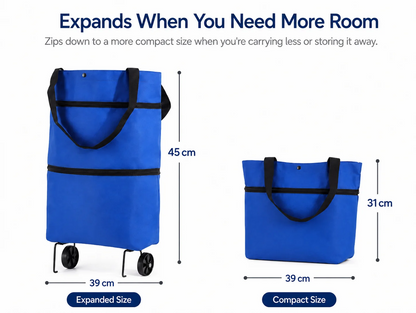 Portable Folding Bag with Wheels