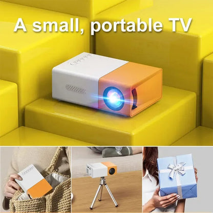 🎬 2026 Portable Mini Projector – USB-Powered, 5 Colors | Cozy Movie Nights