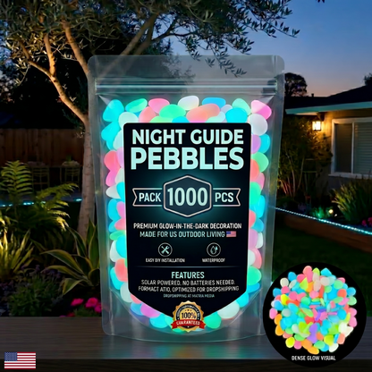 🌈Colorful Glow-in-the-Dark Garden Stones