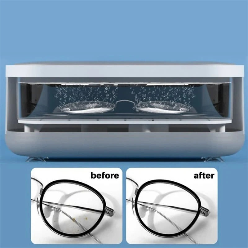 ✨ 3-Minute Ultrasonic Cleaner – Easy One-Button Jewelry & Glasses Cleaning