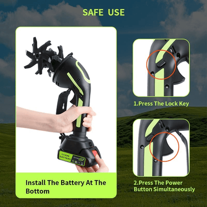 Cordless Mini Electric Tiller – Dig Less, Grow More