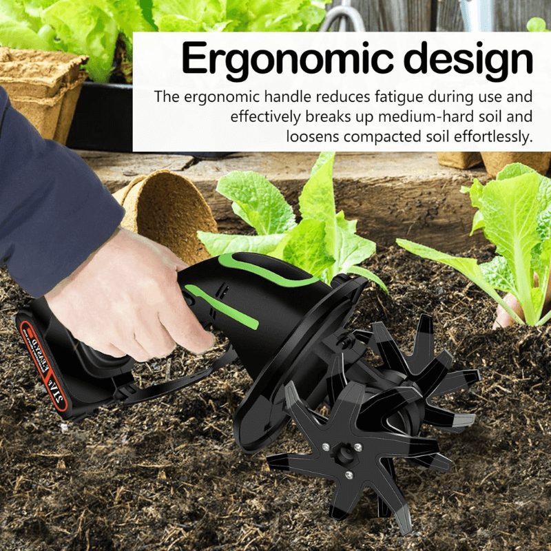 Cordless Mini Electric Tiller – Dig Less, Grow More