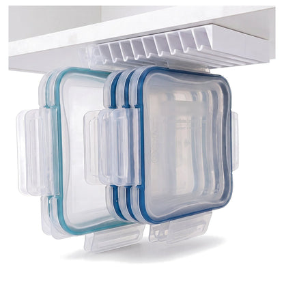 🎁5-Slot Food Container Lid Organizer – 2-Pack