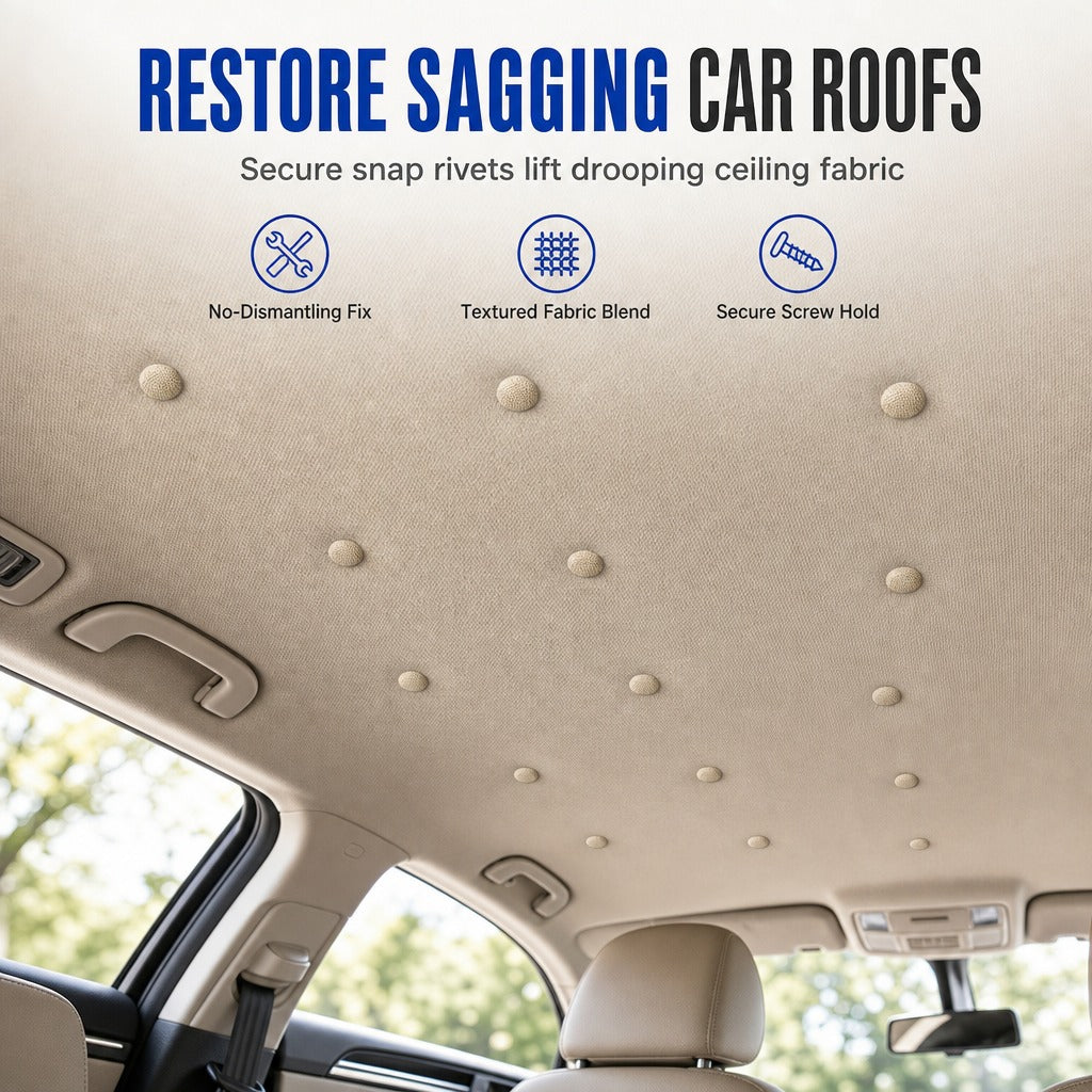 🚗 Car Headliner Repair Buttons – Easy Fix for Sagging Roof Fabric