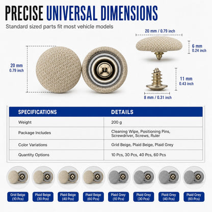🚗 Car Headliner Repair Buttons – Easy Fix for Sagging Roof Fabric