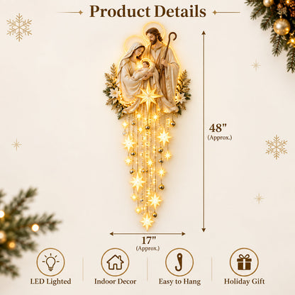 ✝️✨AuraNativity™ Cascading Lighted Wall Art – A Cascading Holiday Heirloom